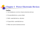 1.1 An introductory overview of power electronic devices