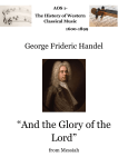 Handel`s `And The Glory of The Lord`