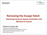 Restoring Immune System Activation and Memory in Cancer