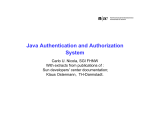 Java Authentication and Authorization System