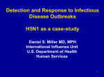 with a person who is a suspected, probable, or confirmed H5N1 case
