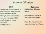 Intro to Diffusion - Biology Fall Semester