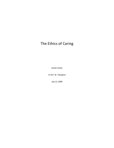 The Ethics of Caring