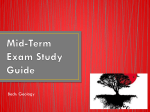 Mid-Term Exam Study Guide