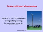 power - SJSU Engineering - San Jose State University