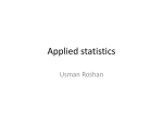 Applied statistics
