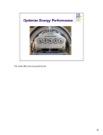 Optimize Energy Performance