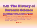 1.2--POWERPOINT--History of Forensics