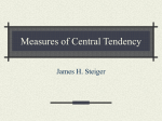 Measures of Central Tendency