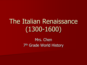 The Renaissance (1300