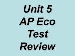 Unit 5 - Multiple Choice Test Review