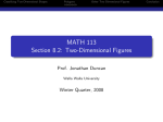 MATH 113 Section 8.2: Two-Dimensional Figures