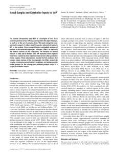 Basal Ganglia and Cerebellar Inputs to `AIP`