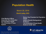 The UT System Population Health Initiative