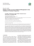 Elephant (Elephas maximus) Health and Management in Asia