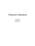 Character Education - Jennifer Simonson`s bPortfolio