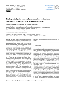 The impact of polar stratospheric ozone loss on Southern