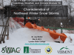 Characteristics of Northeast Winter Snow Storms