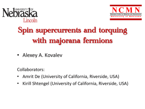 Spin supercurrents and torquing with majorana fermions
