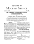 Use of Rotating Coordinates in Magnetic Resonance Problems