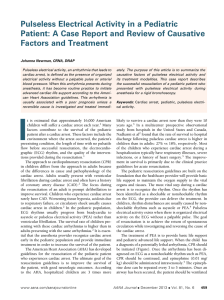 Pulseless Electrical Activity in a Pediatric Patient