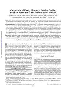 Comparison of Family History of Sudden Cardiac Death