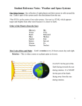 Student Reference Notes