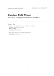 Quantum Field Theory - damtp