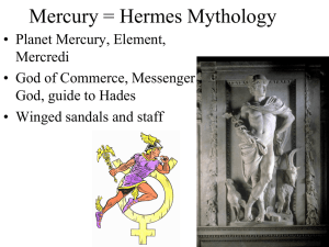 Mercury = Hermes Mythology