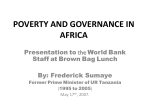 poverty and governance in africa