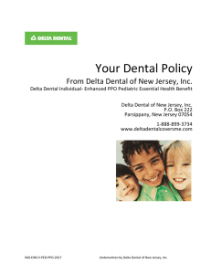 Table of Contents - Delta Dental of New Jersey