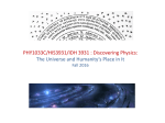 PHY1033C/HIS3931/IDH 3931 : Discovering Physics