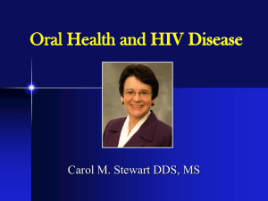Oral Health and HIV Disease