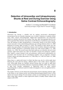 Detection of Intracardiac and Intrapulmonary Shunts