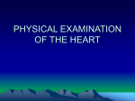 PHYSICAL EXAMINATION OF THE HEART