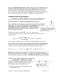 16-6 Electric Field: Special Cases