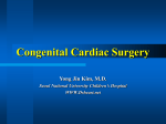 Congenital cardiac surgery
