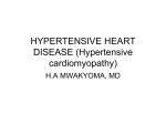 HYPERTENSIVE HEART DISEASE (Hypertensive cardiomyopathy)