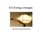8.4 Energy changes