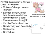 PHY132 Introduction to Physics II