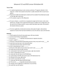Advanced 12 Lead EKG Lecture Worksheet #6