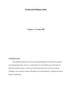Pathology of The Parathyroid Glands