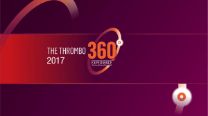 PowerPoint Presentation - Welcome to Thrombo 360