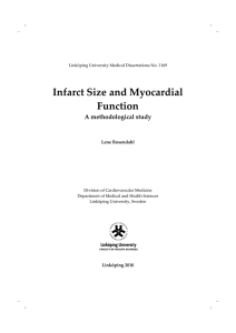 Infarct Size and Myocardial Function