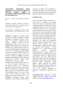 Atorvastatin inhibits cardiac hypertrophy of rats in vitro and in vivo