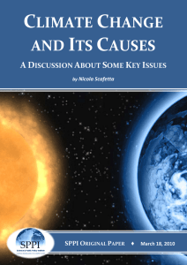 Climate Change and Its Causes - The Science and Public Policy
