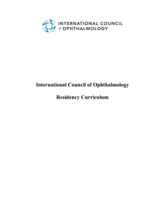 International Council of Ophthalmology Residency
