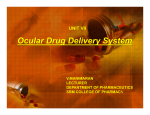 Ocular Drug Delivery System