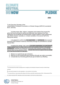 Take the pledge now - Climate Neutral Now
