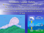 Adiabatic Lapse Rates
